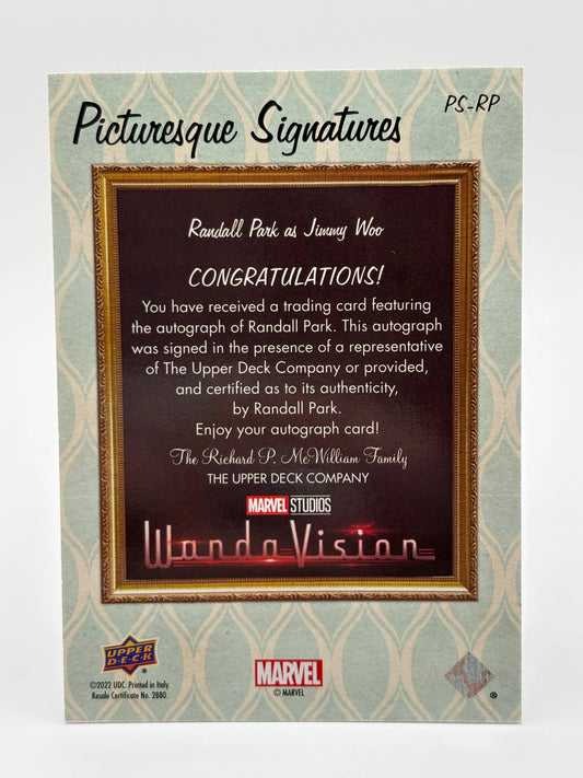 2022 Marvel Studios' WandaVision Randall Park as Jimmy Woo #PS-RP Auto FRENLY BRICKS - Open 7 Days