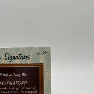 2022 Marvel Studios' WandaVision Randall Park as Jimmy Woo #PS-RP Auto FRENLY BRICKS - Open 7 Days