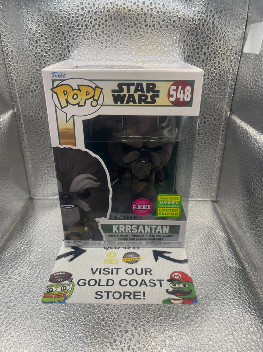 Funko POP! Star Wars Krrsantan Flocked 2022 Summer Convention 548 FRENLY BRICKS - Open 7 Days
