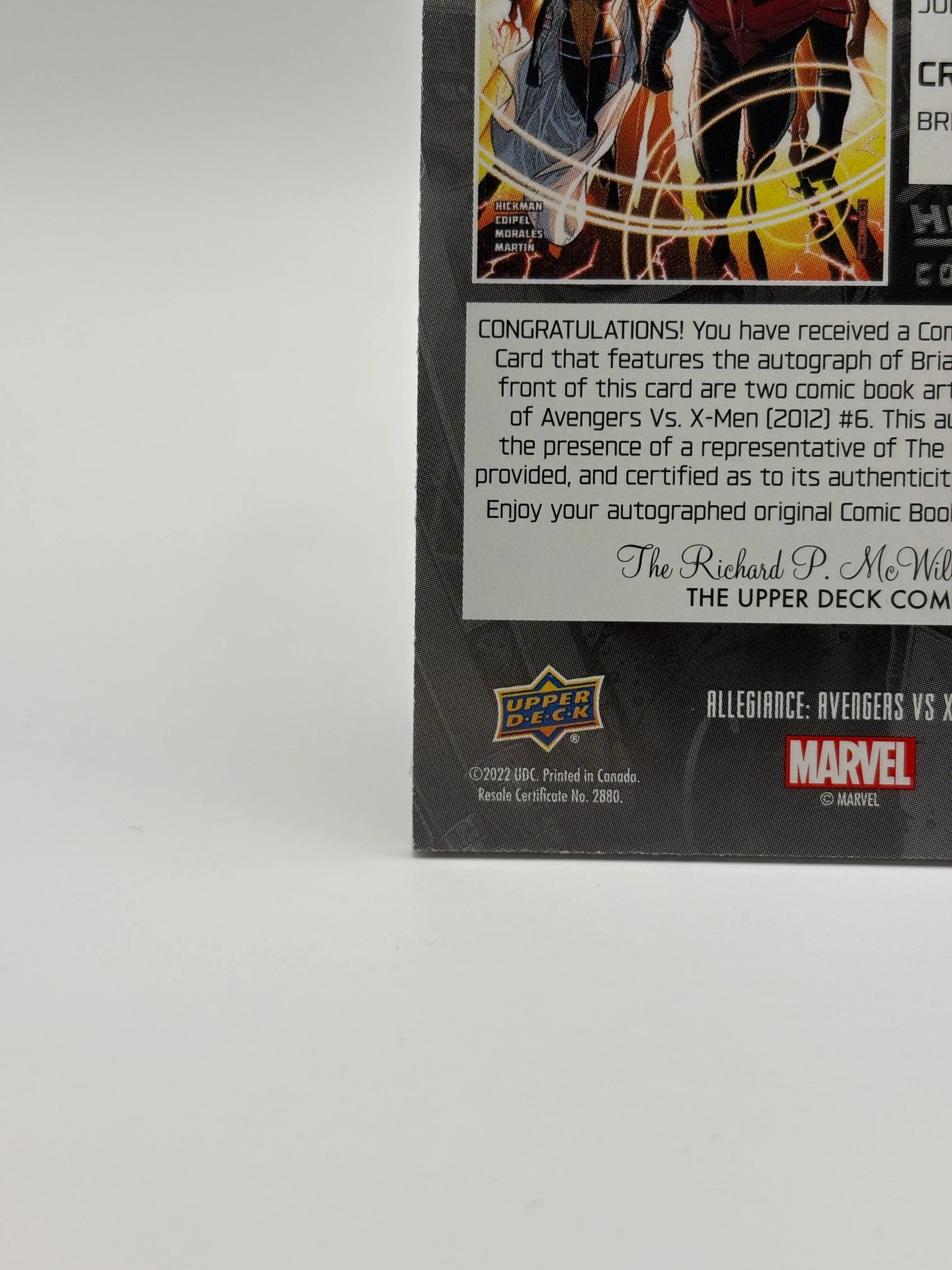 2023 Upper Deck Allegiance Avengers vs X-Men Head to Comic Clippings Auto CC-23 FRENLY BRICKS - Open 7 Days