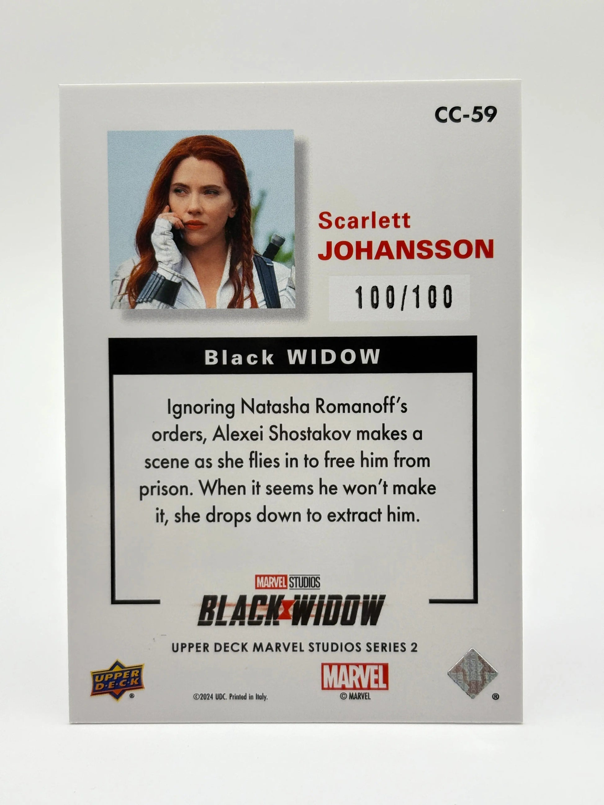2024 Marvel Studios Series 2 Silver Script Scarlett Johansson as Black Widow 100/100 ! FRENLY BRICKS - Open 7 Days