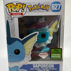 Funko POP! Games Pokemon #627  Vaporeon Diamond 2021 Spring FRENLY BRICKS - Open 7 Days
