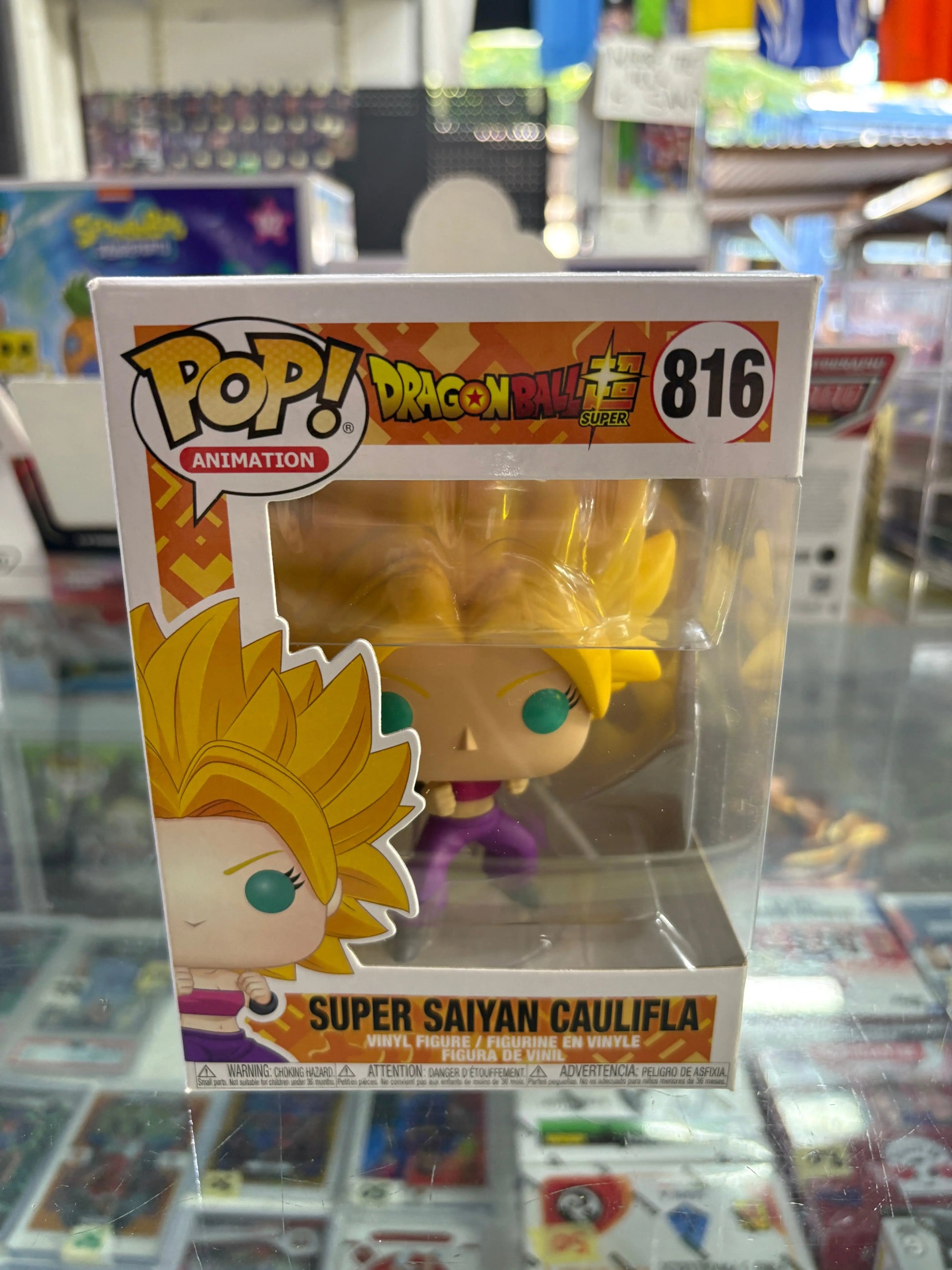 Funko Pop! Vinyl: Dragon Ball - Super Saiyan Caulifla #816 FRENLY BRICKS - Open 7 Days