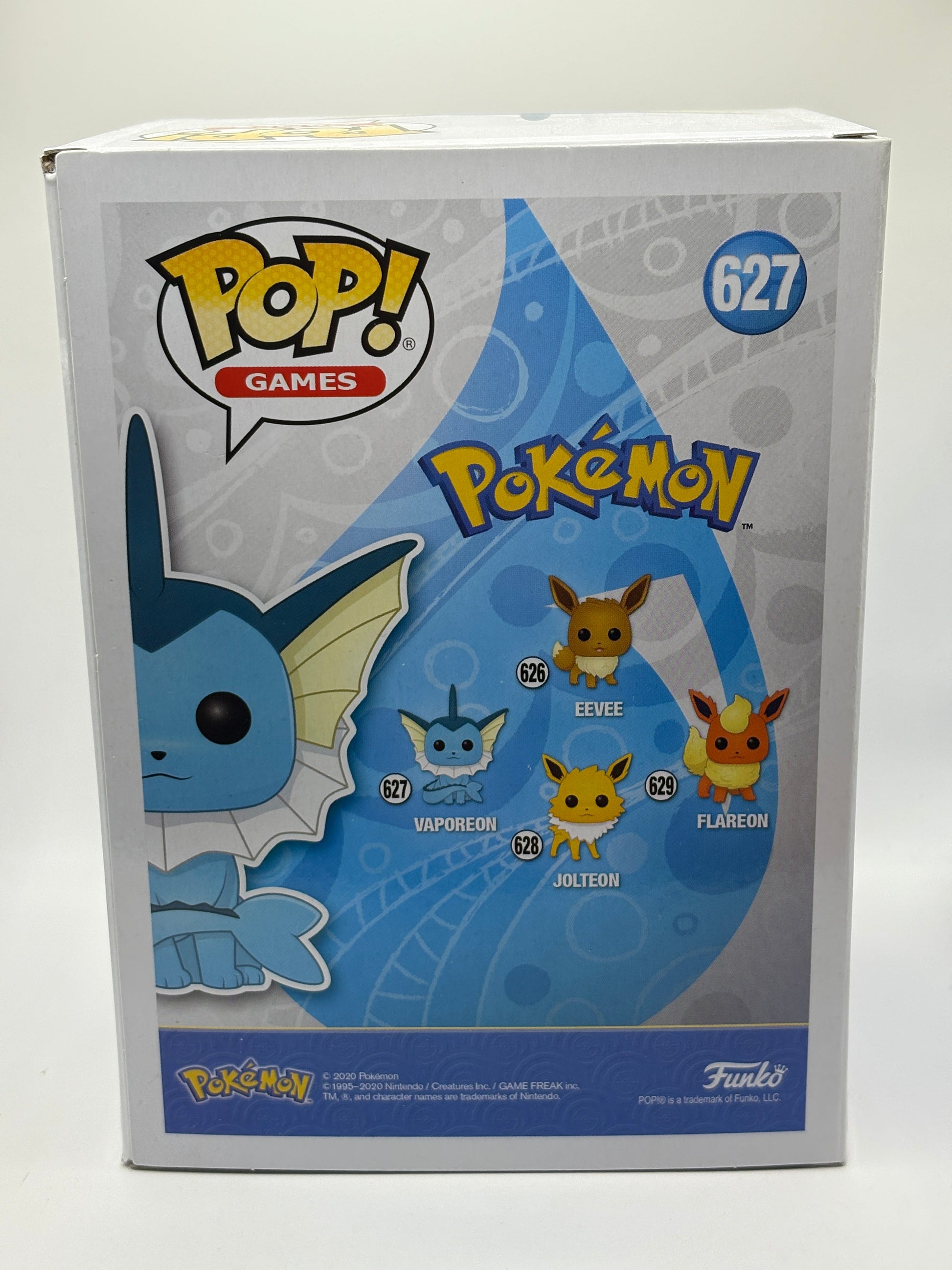 Funko POP! Games Pokemon #627  Vaporeon Diamond 2021 Spring FRENLY BRICKS - Open 7 Days