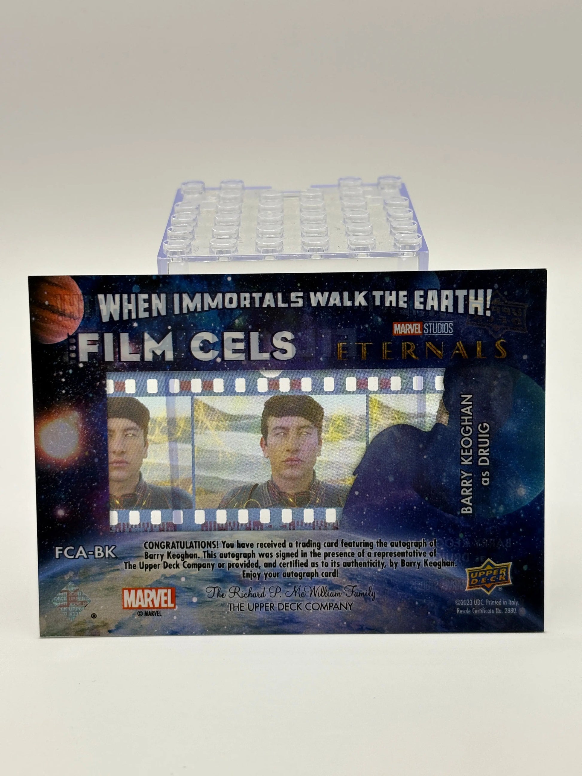 2023 Upper Deck Marvel Eternals Barry Keoghan Film Cel Auto #FCA-BK FRENLY BRICKS - Open 7 Days