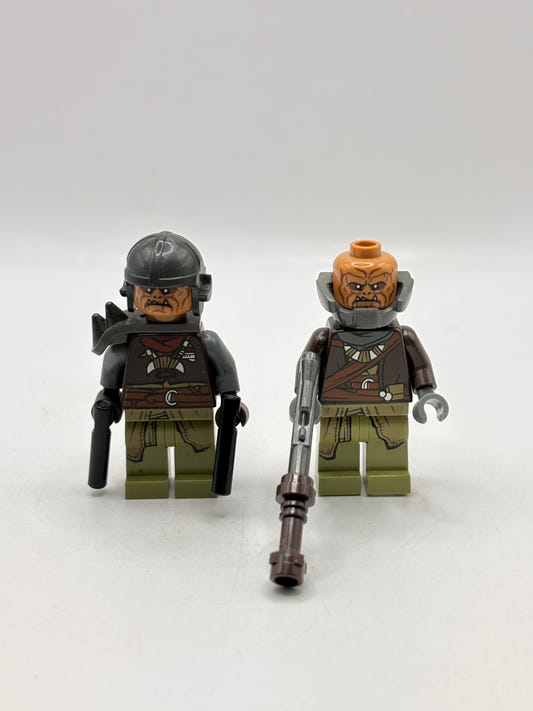 Lot Set 2 LEGO Star Wars Klatooinian Raiders Minifigures sw1059 sw1060 75254