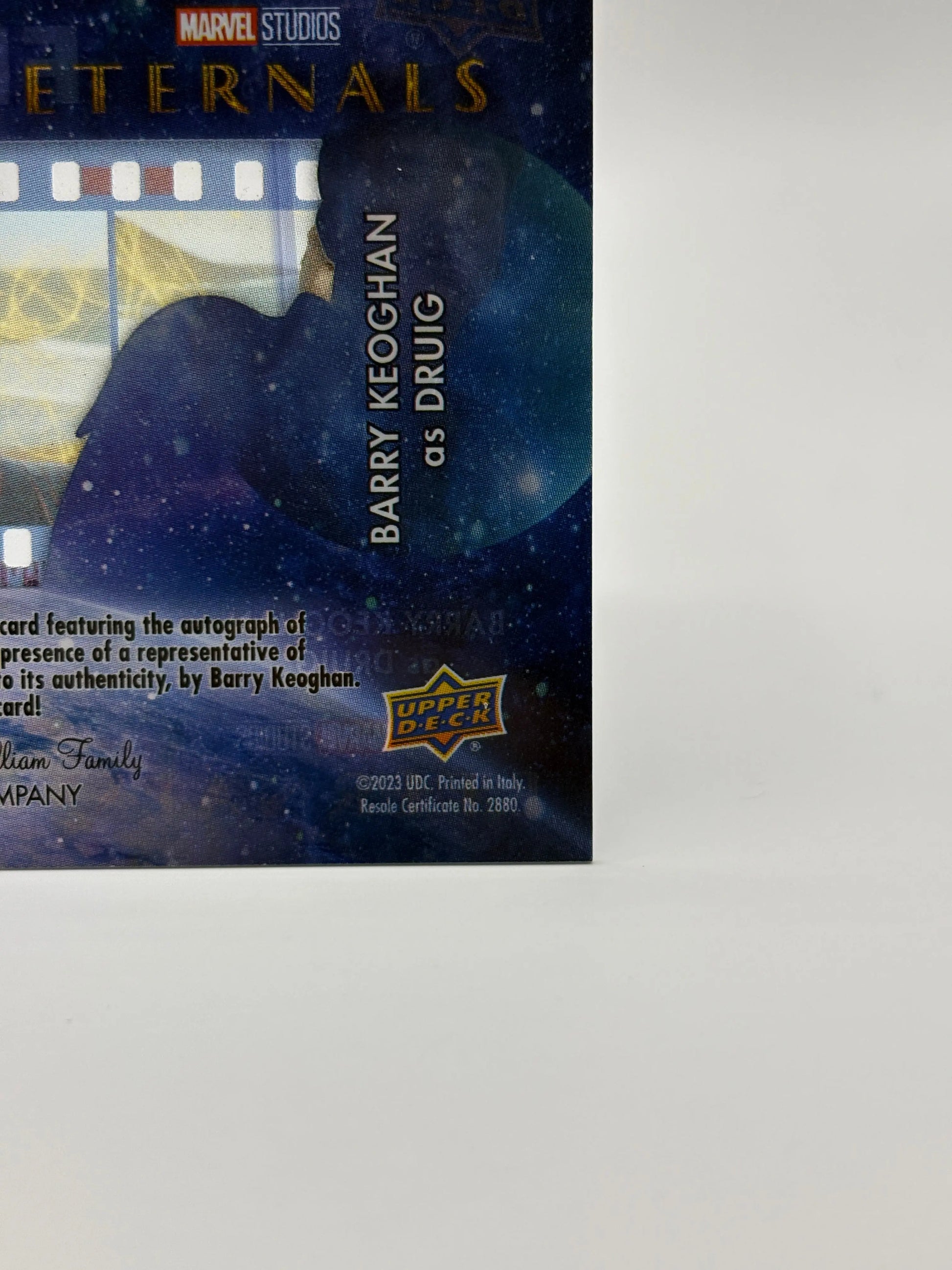 2023 Upper Deck Marvel Eternals Barry Keoghan Film Cel Auto #FCA-BK FRENLY BRICKS - Open 7 Days