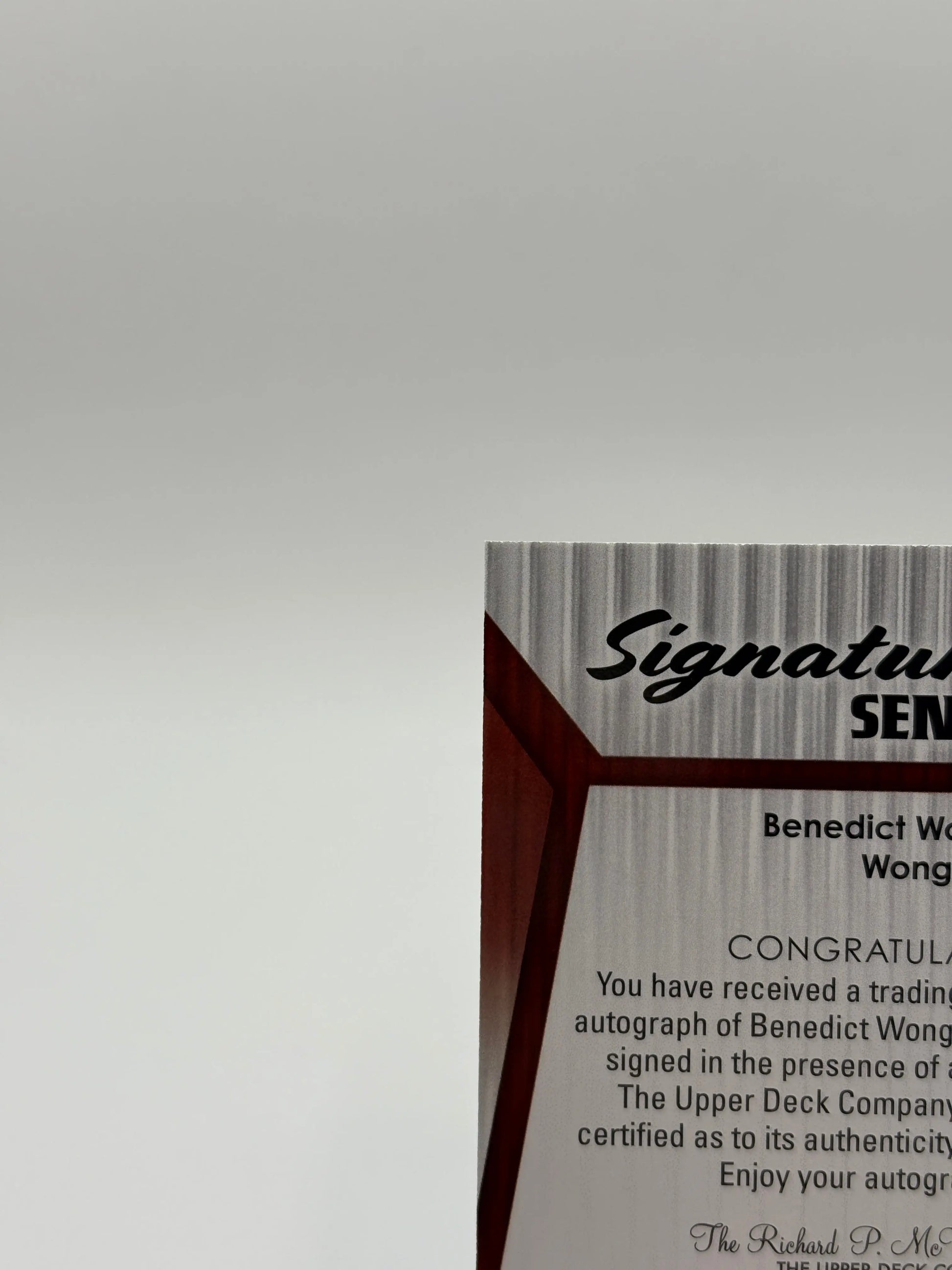 2024 Marvel Studios Series 2 Signature Sensations Benedict Wong as Wong Auto SS-BG (1) FRENLY BRICKS - Open 7 Days