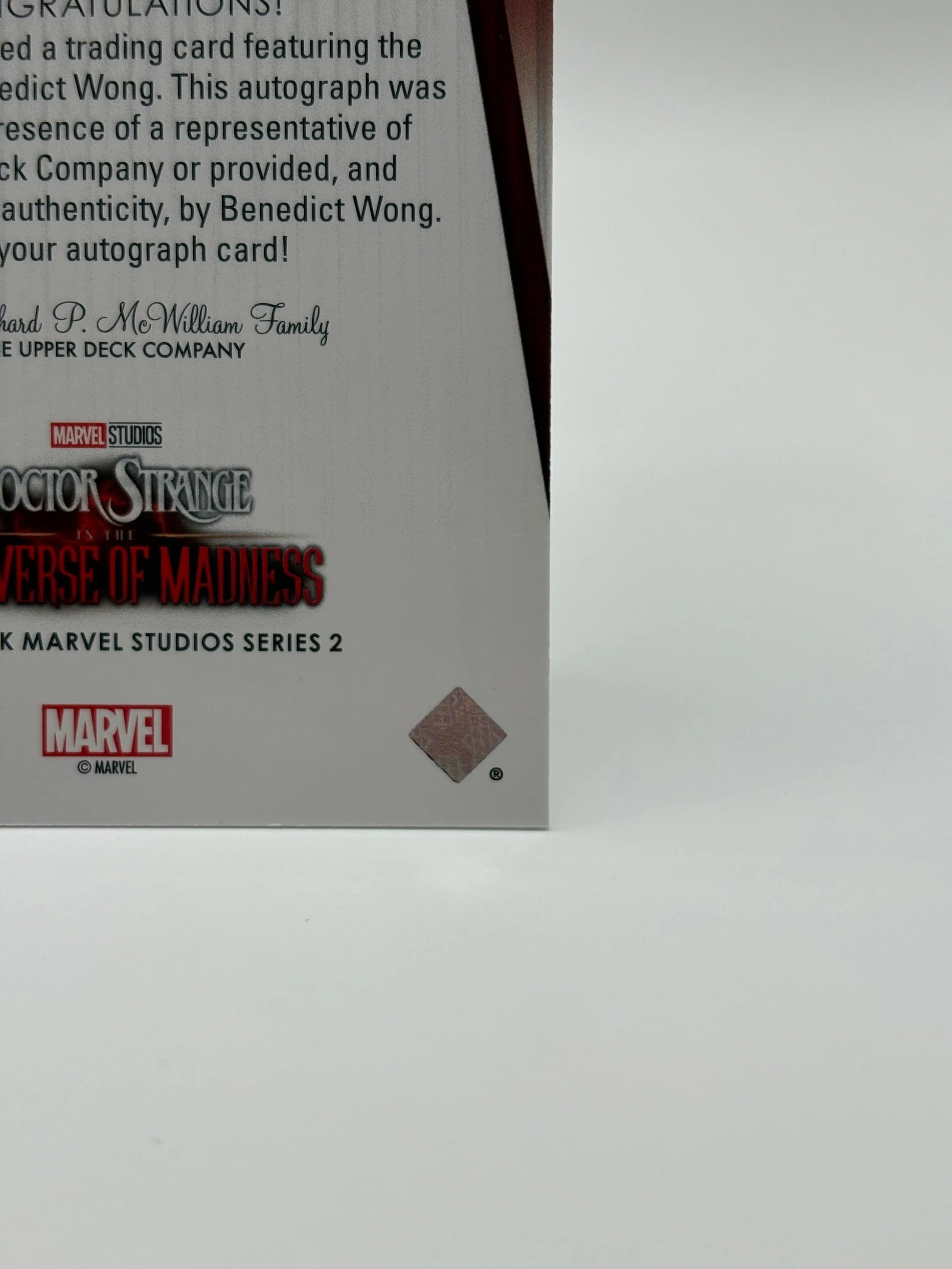 2024 Marvel Studios Series 2 Signature Sensations Benedict Wong as Wong Auto SS-BG (1) FRENLY BRICKS - Open 7 Days