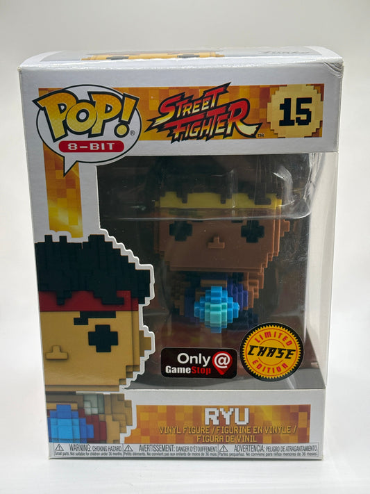 Funko POP! 8-Bit Street Fighter #15 Ryu Limited Chase Gamestop Exclusive FRENLY BRICKS - Open 7 Days