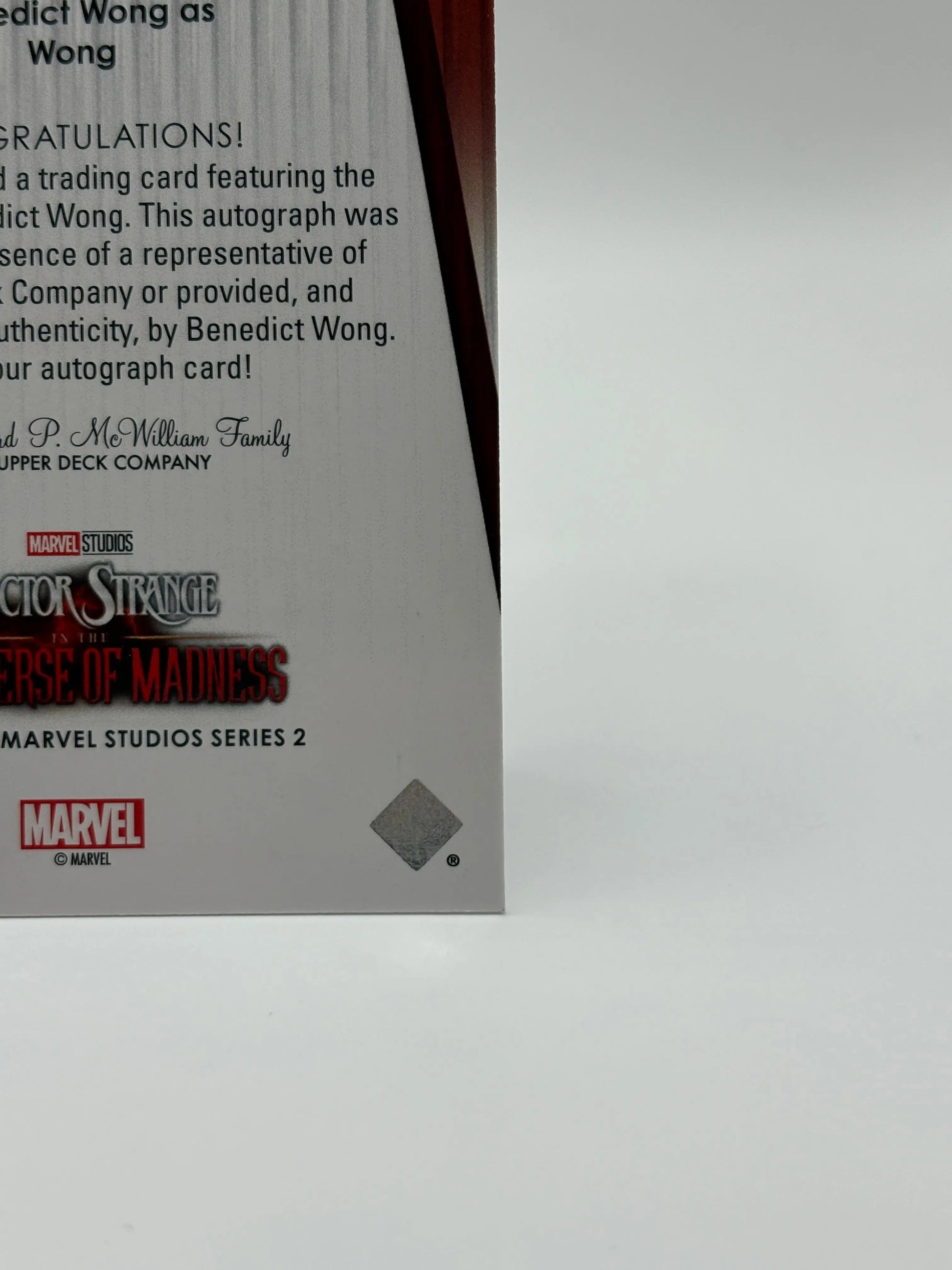 2024 Marvel Studios Series 2 Signature Sensations Benedict Wong as Wong Auto SS-BG (2) FRENLY BRICKS - Open 7 Days