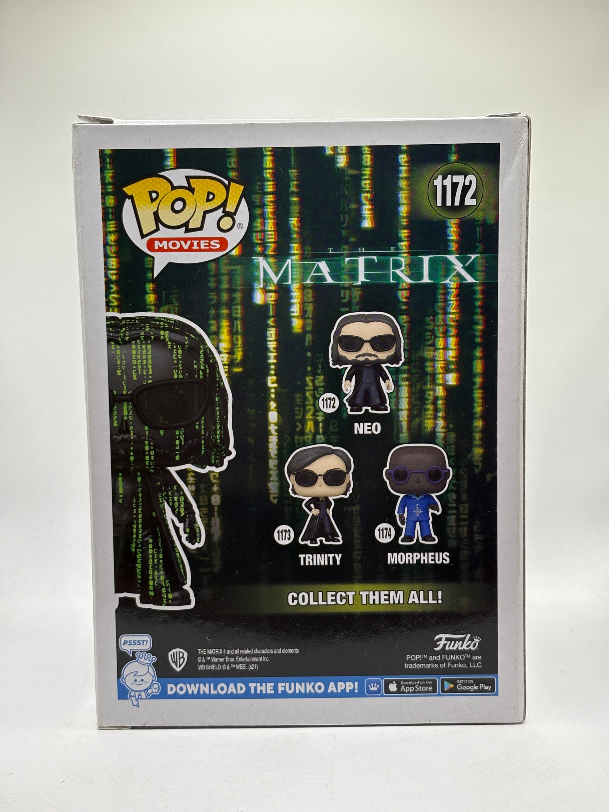 Funko POP! Movies Matrix #1172 Neo Glow Special Edition FRENLY BRICKS - Open 7 Days