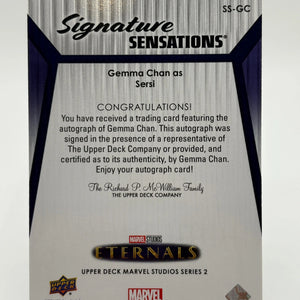 2024 UD Marvel Studios Series 2 Gemma Chan as Sersi #GC Autograph Auto FRENLY BRICKS - Open 7 Days
