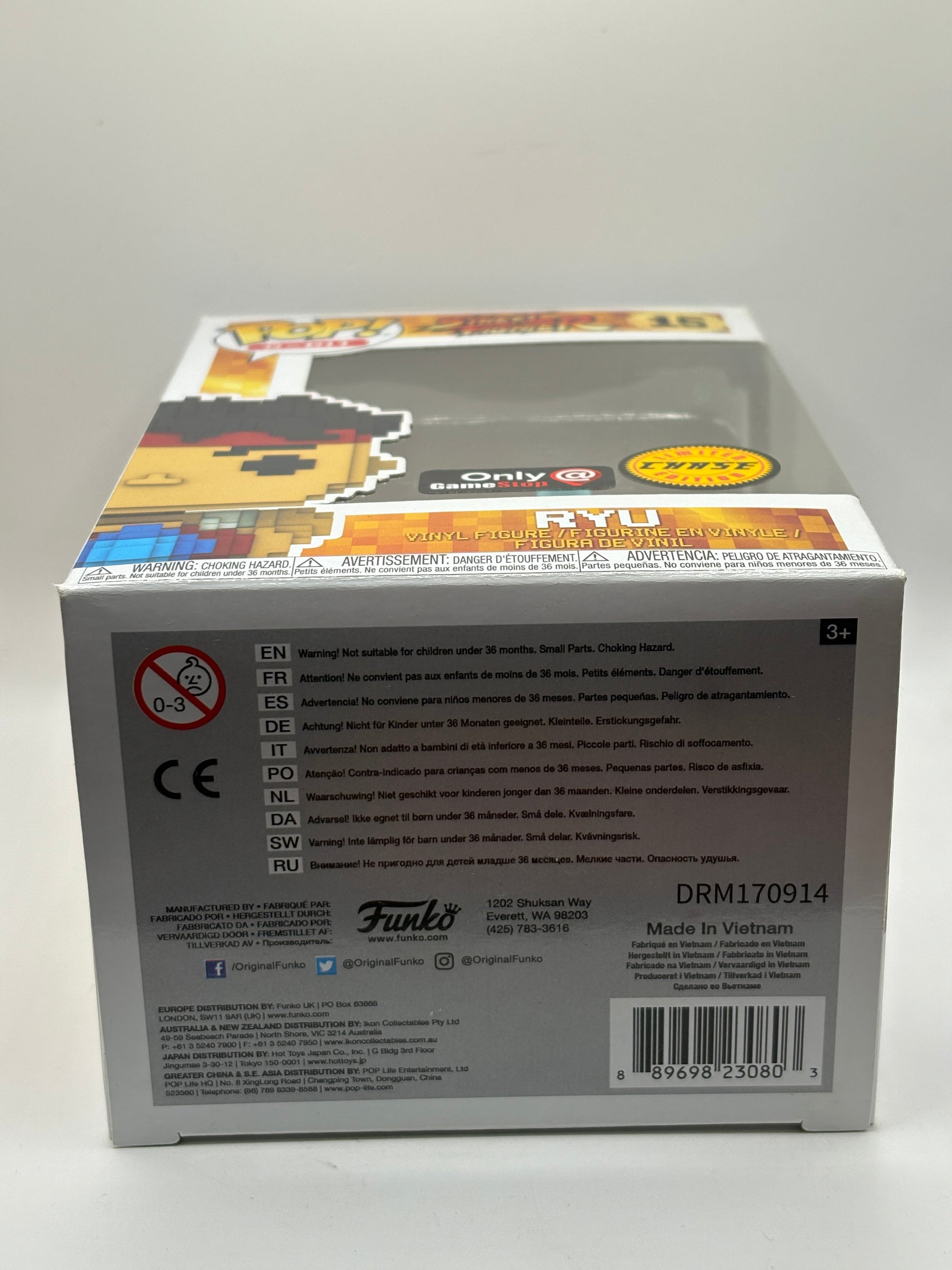 Funko POP! 8-Bit Street Fighter #15 Ryu Limited Chase Gamestop Exclusive FRENLY BRICKS - Open 7 Days