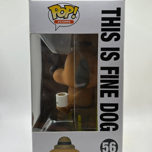 Funko POP! Icons This is Fine. #56 This is Fine Dog Special Edition FRENLY BRICKS - Open 7 Days