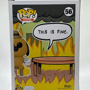 Funko POP! Icons This is Fine. #56 This is Fine Dog Special Edition FRENLY BRICKS - Open 7 Days