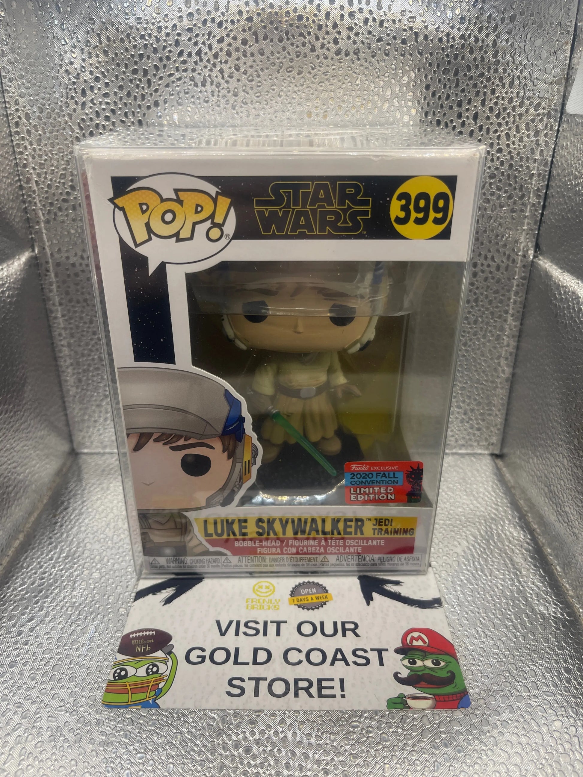 Funko Pop! Vinyl: Star Wars - Luke Skywalker Jedi Training #399 2020 Convention FRENLY BRICKS - Open 7 Days
