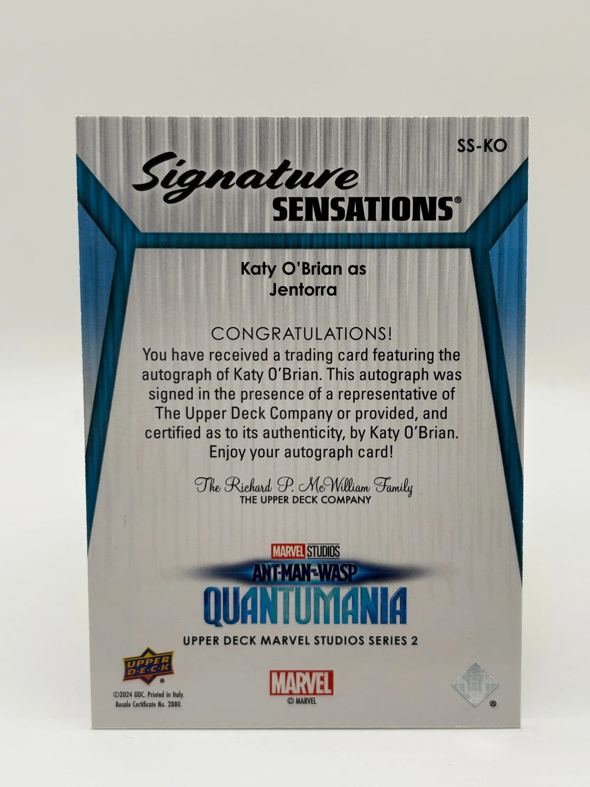 2024 Marvel Studios Series 2 Signature Sensations Katy O'Brian as Jentorra Auto FRENLY BRICKS - Open 7 Days