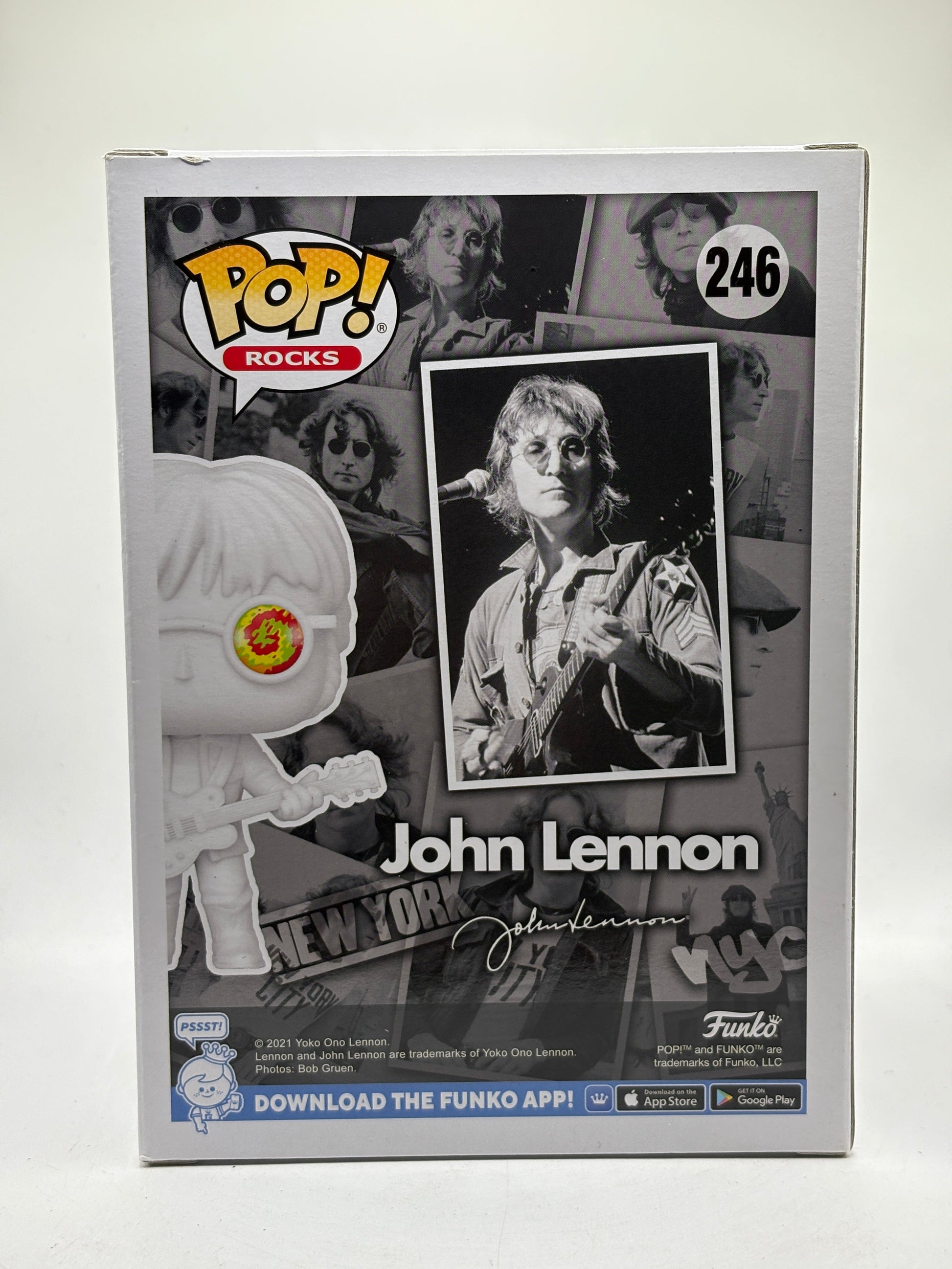 Funko POP! Rocks John Lennon #246 John Lennon Special Edition FRENLY BRICKS - Open 7 Days