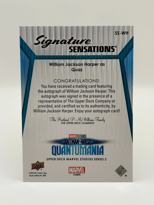 2024 UD Marvel Studios Series 2 Signature William Jackson Harper Quaz AUTO FRENLY BRICKS - Open 7 Days