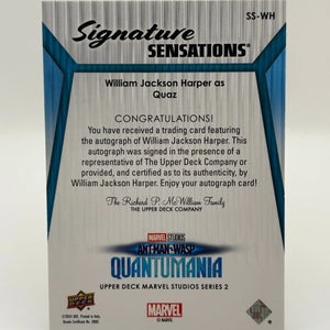 2024 UD Marvel Studios Series 2 Signature William Jackson Harper Quaz AUTO FRENLY BRICKS - Open 7 Days