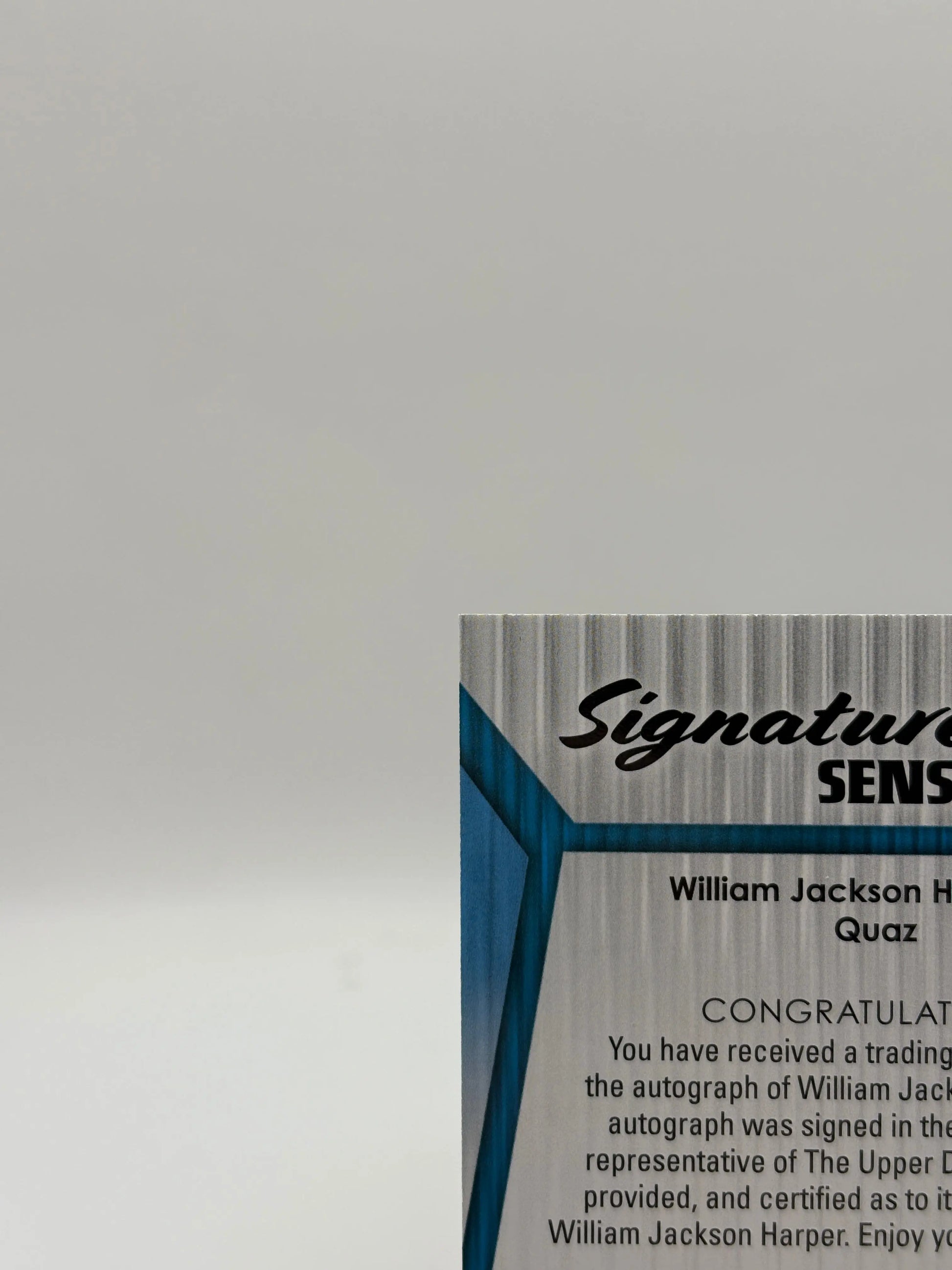 2024 UD Marvel Studios Series 2 Signature William Jackson Harper Quaz AUTO FRENLY BRICKS - Open 7 Days