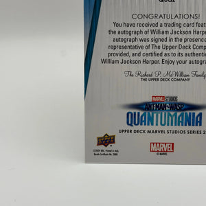2024 UD Marvel Studios Series 2 Signature William Jackson Harper Quaz AUTO FRENLY BRICKS - Open 7 Days