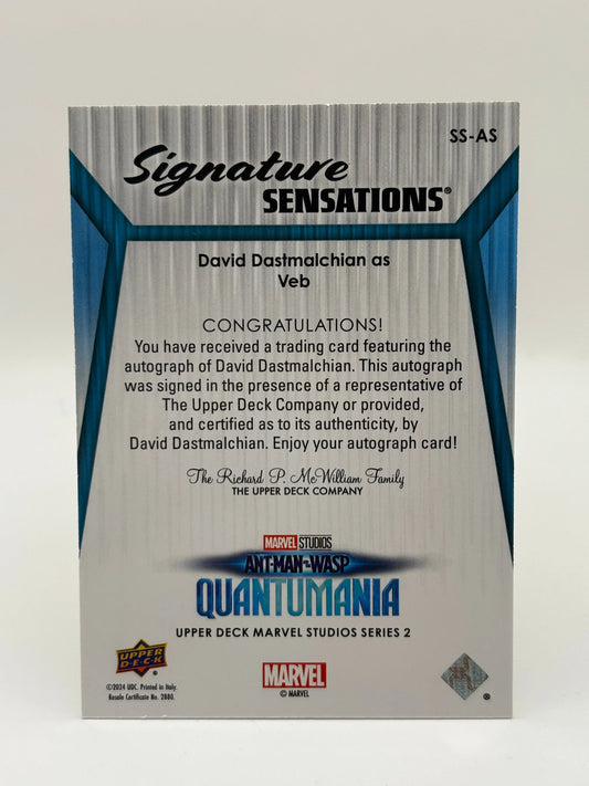 2024 Marvel Studios Cinematic autograph auto David Dastmalchian as VEB SS-AS FRENLY BRICKS - Open 7 Days