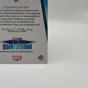2024 Marvel Studios Cinematic autograph auto David Dastmalchian as VEB SS-AS FRENLY BRICKS - Open 7 Days
