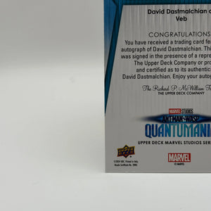 2024 Marvel Studios Cinematic autograph auto David Dastmalchian as VEB SS-AS FRENLY BRICKS - Open 7 Days