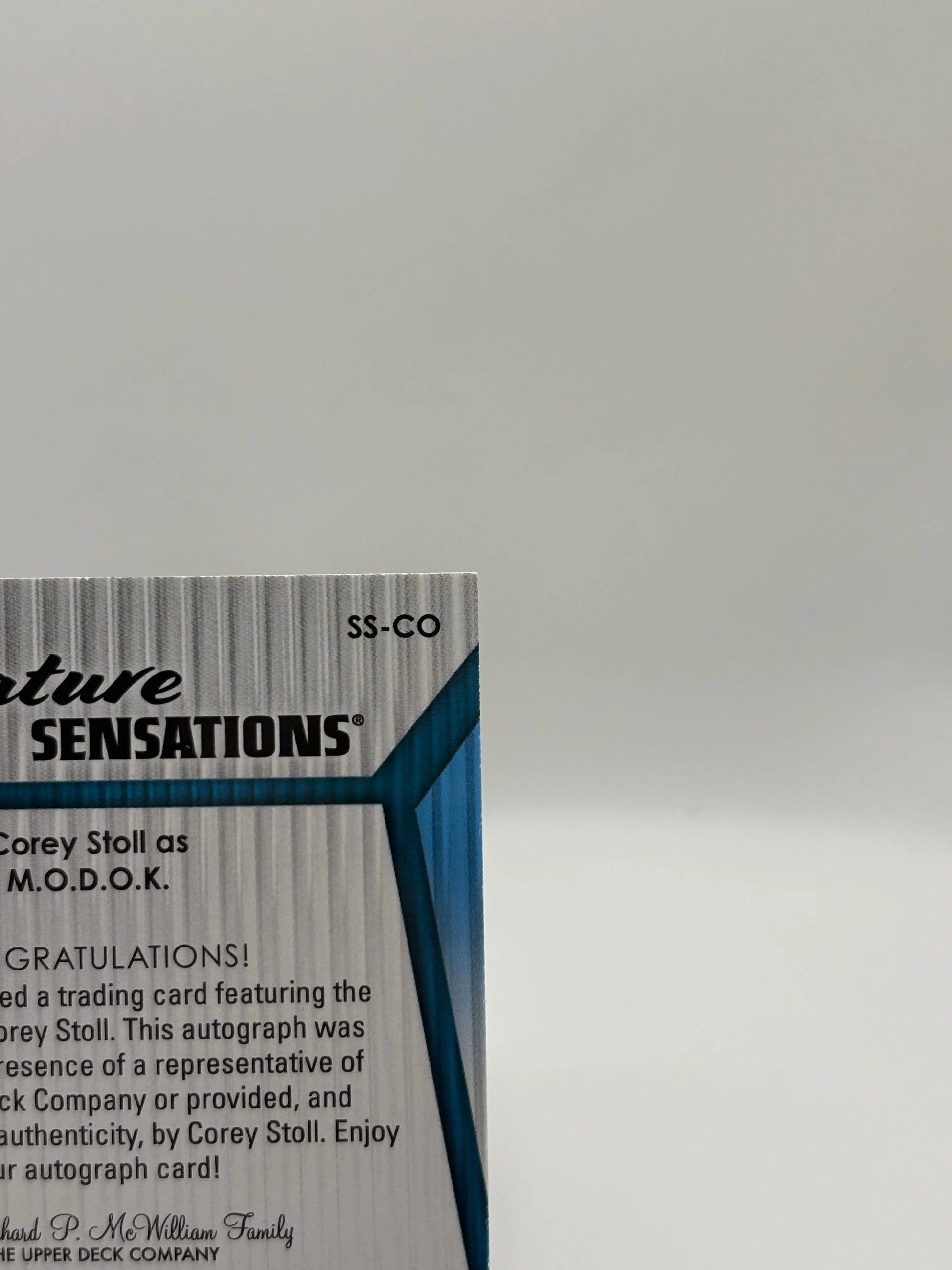 2024 UD Marvel Studios S2 Corey Stoll as MODOK Signature Sensations Auto #SSST FRENLY BRICKS - Open 7 Days