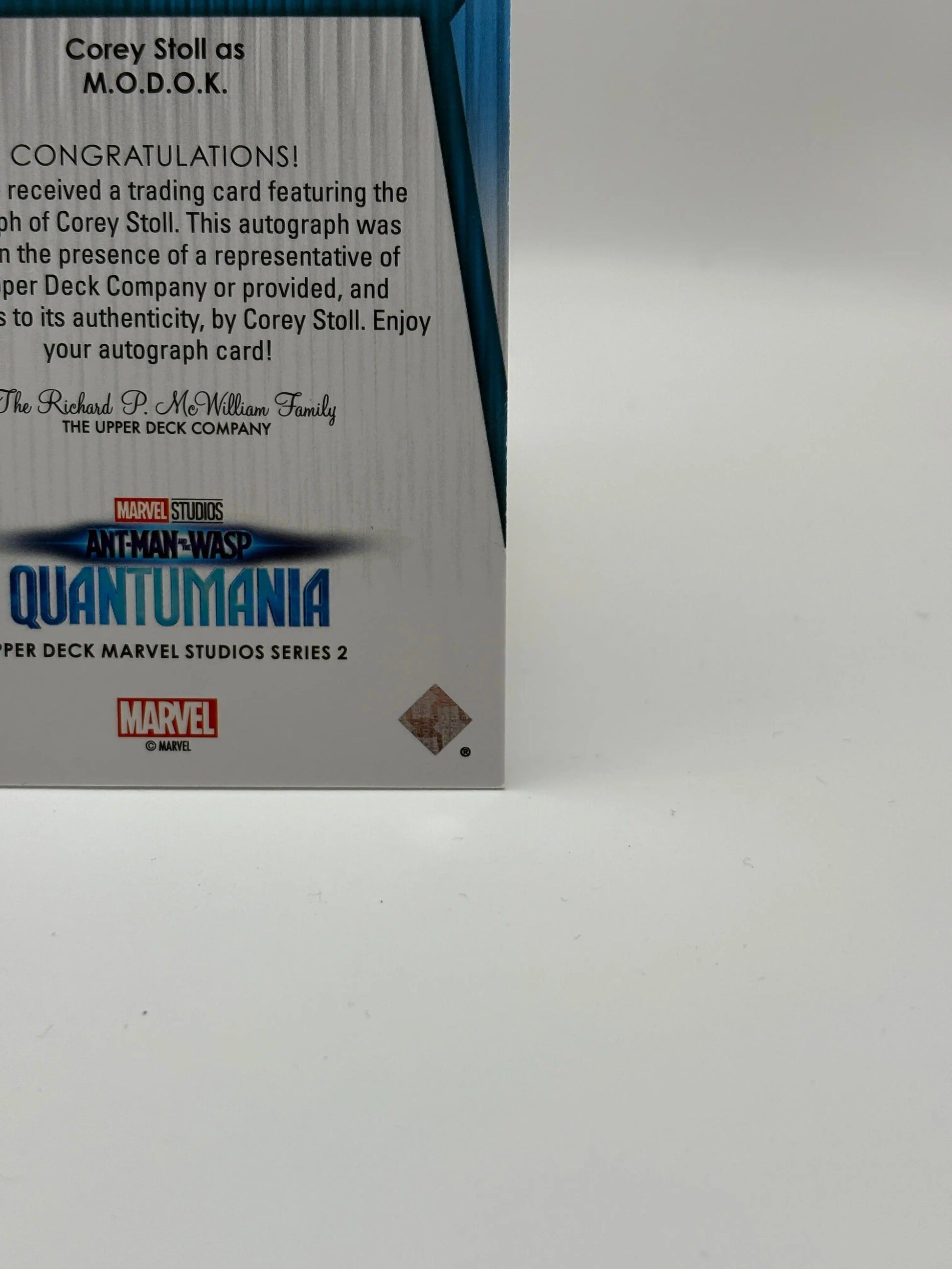 2024 UD Marvel Studios S2 Corey Stoll as MODOK Signature Sensations Auto #SSST FRENLY BRICKS - Open 7 Days