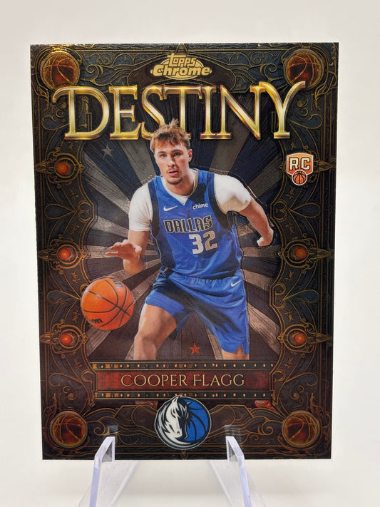 2025-26 Topps Chrome Destiny #D-1 Cooper Flagg Mavericks RC Rookie FRENLY BRICKS - Open 7 Days