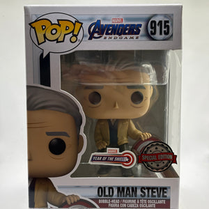 Funko POP! Marvel Avengers Endgame #915 Old Man Steve Year of the Shield FRENLY BRICKS - Open 7 Days