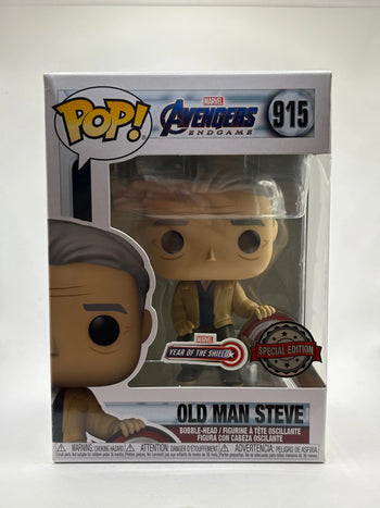 Funko POP! Marvel Avengers Endgame #915 Old Man Steve Year of the Shield FRENLY BRICKS - Open 7 Days