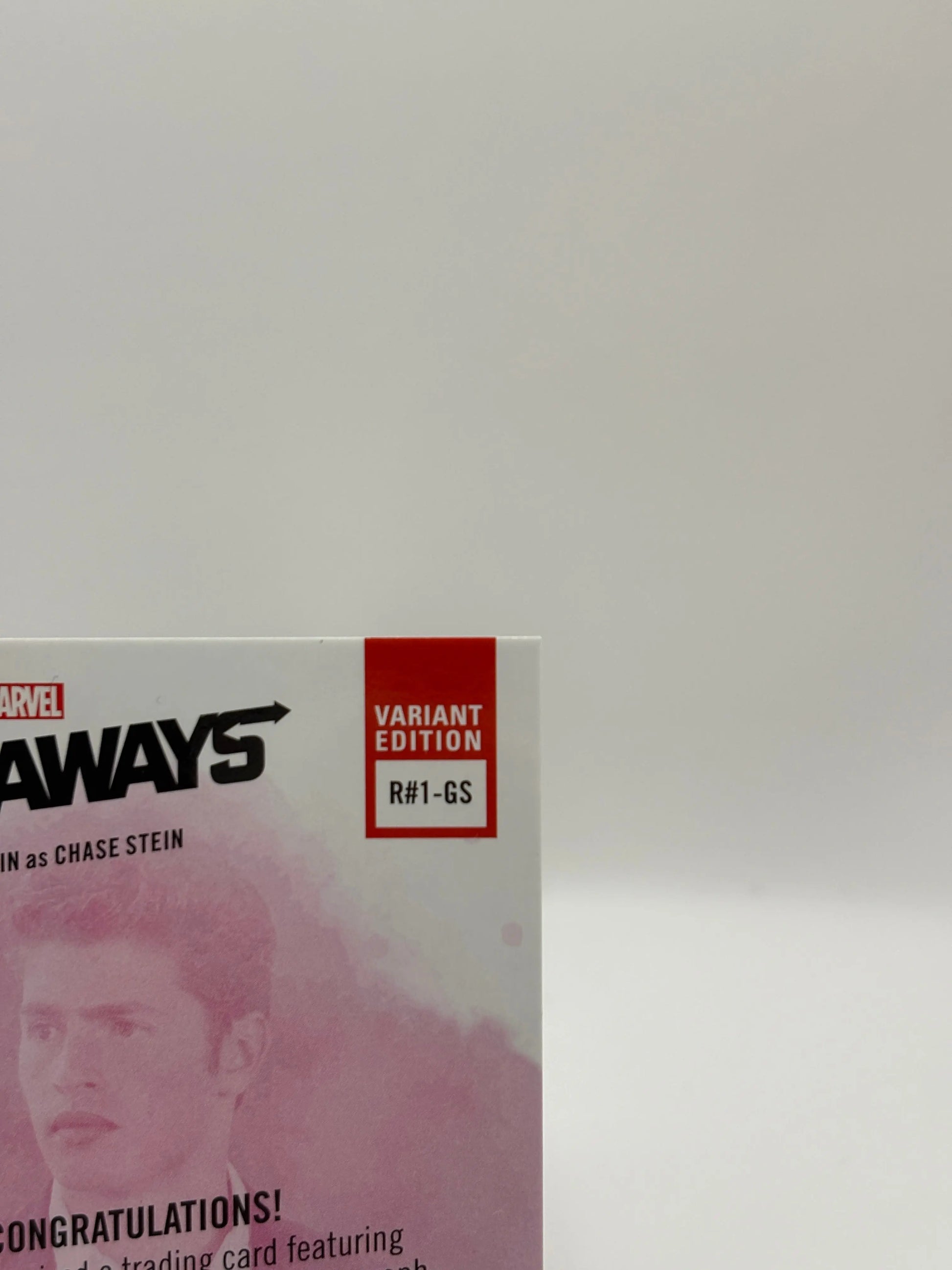 2020 Upper Deck Marvel Runaways #1 Photo Variant /50 Gregg Sulkin / Chase Stein Auto FRENLY BRICKS - Open 7 Days