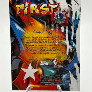 2025-26 Topps Finest Cooper Flagg Silver Refractor First RC Rookie #F-1 FRENLY BRICKS - Open 7 Days