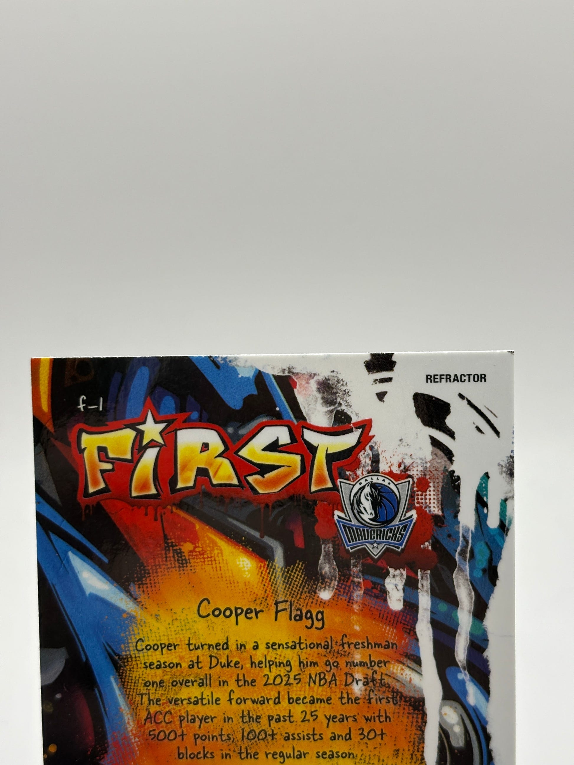 2025-26 Topps Finest Cooper Flagg Silver Refractor First RC Rookie #F-1 FRENLY BRICKS - Open 7 Days image 3