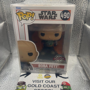 Funko Pop! Star Wars Boba Fett Unmasked #490 FRENLY BRICKS - Open 7 Days