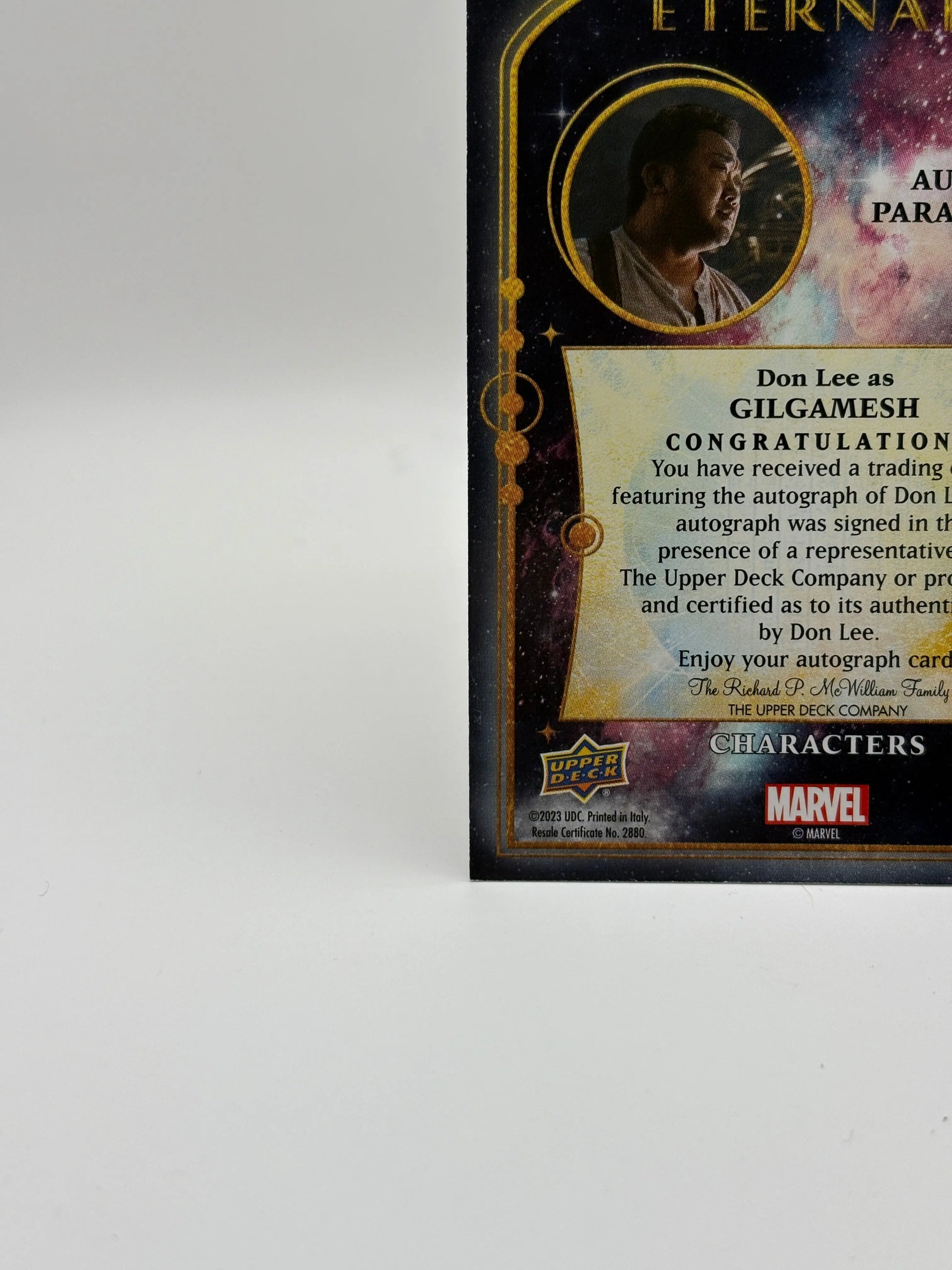 2023 Upper Deck Marvel Eternals Characters Don Lee as Gilgamesh #96 Auto FRENLY BRICKS - Open 7 Days