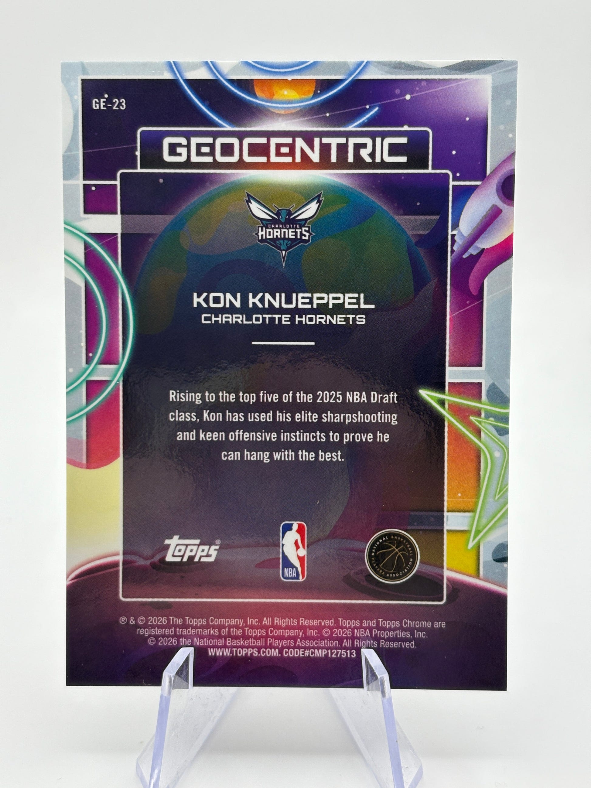 2026 Topps Cosmic Chrome Kon Knueppel #GE-23 Geocentric Rookie RC Case Hit SSP FRENLY BRICKS - Open 7 Days image 2