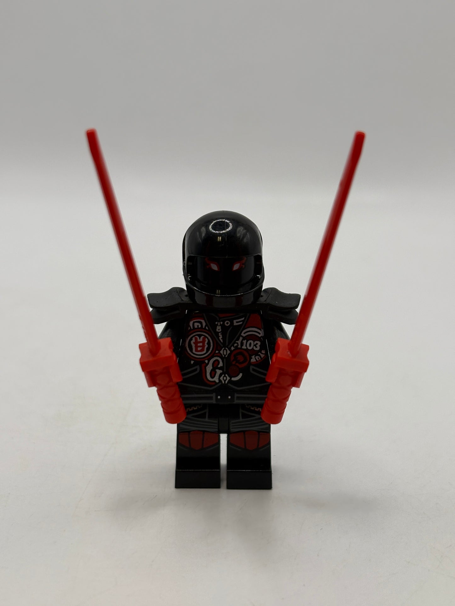 Lego Ninjago Mr. E - Biker Vest with Number 103 njo0385 No Visor