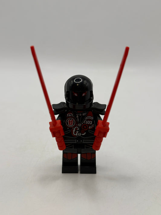 Lego Ninjago Mr. E - Biker Vest with Number 103 njo0385 No Visor