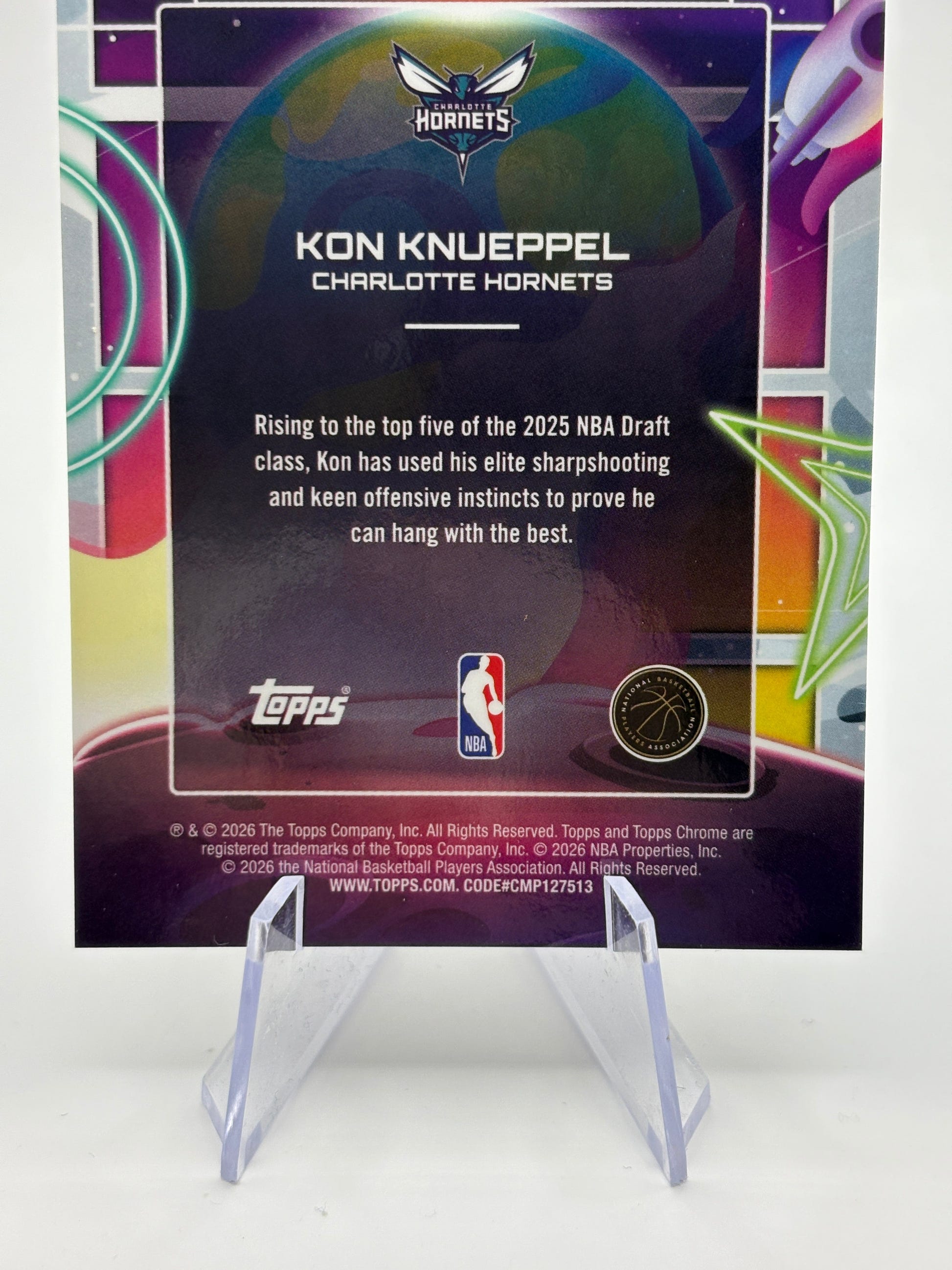 2026 Topps Cosmic Chrome Kon Knueppel #GE-23 Geocentric Rookie RC Case Hit SSP FRENLY BRICKS - Open 7 Days image 4