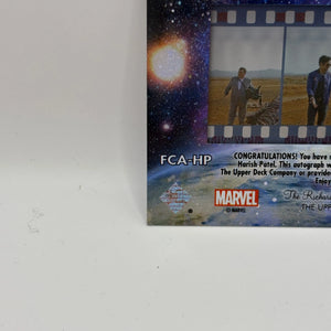 2023 Upper Deck Marvel Eternals Harish Patel as Karun #FCA-HP Auto FRENLY BRICKS - Open 7 Days