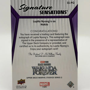 2024 UD Marvel Studios Series 2 Lupita Nyong'o Nakia Signature Sensations AUTO FRENLY BRICKS - Open 7 Days
