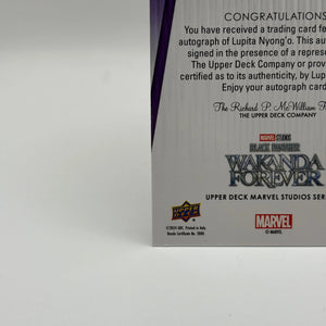 2024 UD Marvel Studios Series 2 Lupita Nyong'o Nakia Signature Sensations AUTO FRENLY BRICKS - Open 7 Days