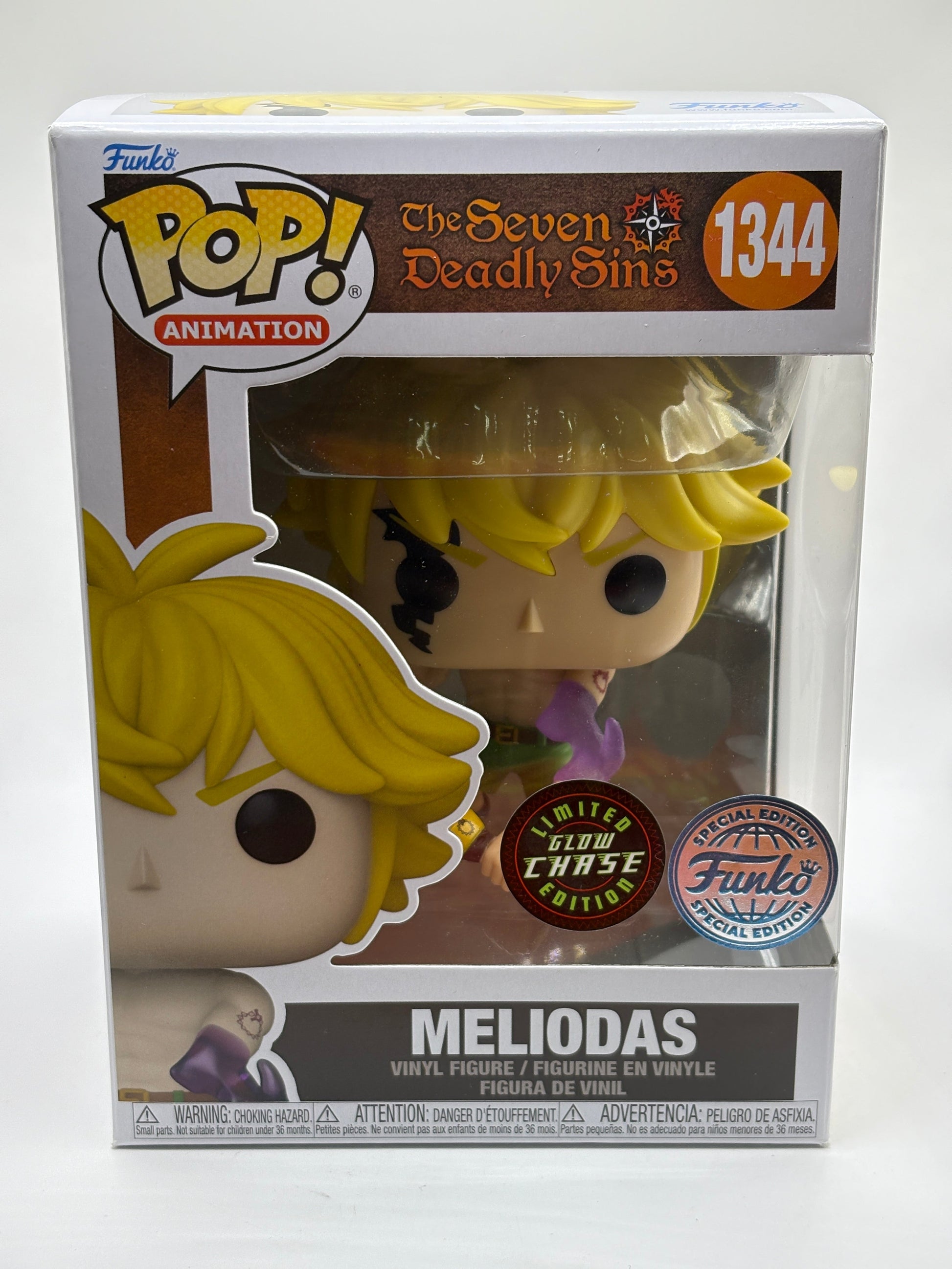 Funko POP! Animation The Seven Deadly Sins #1344 Meliodas Limited Glow Chase FRENLY BRICKS - Open 7 Days