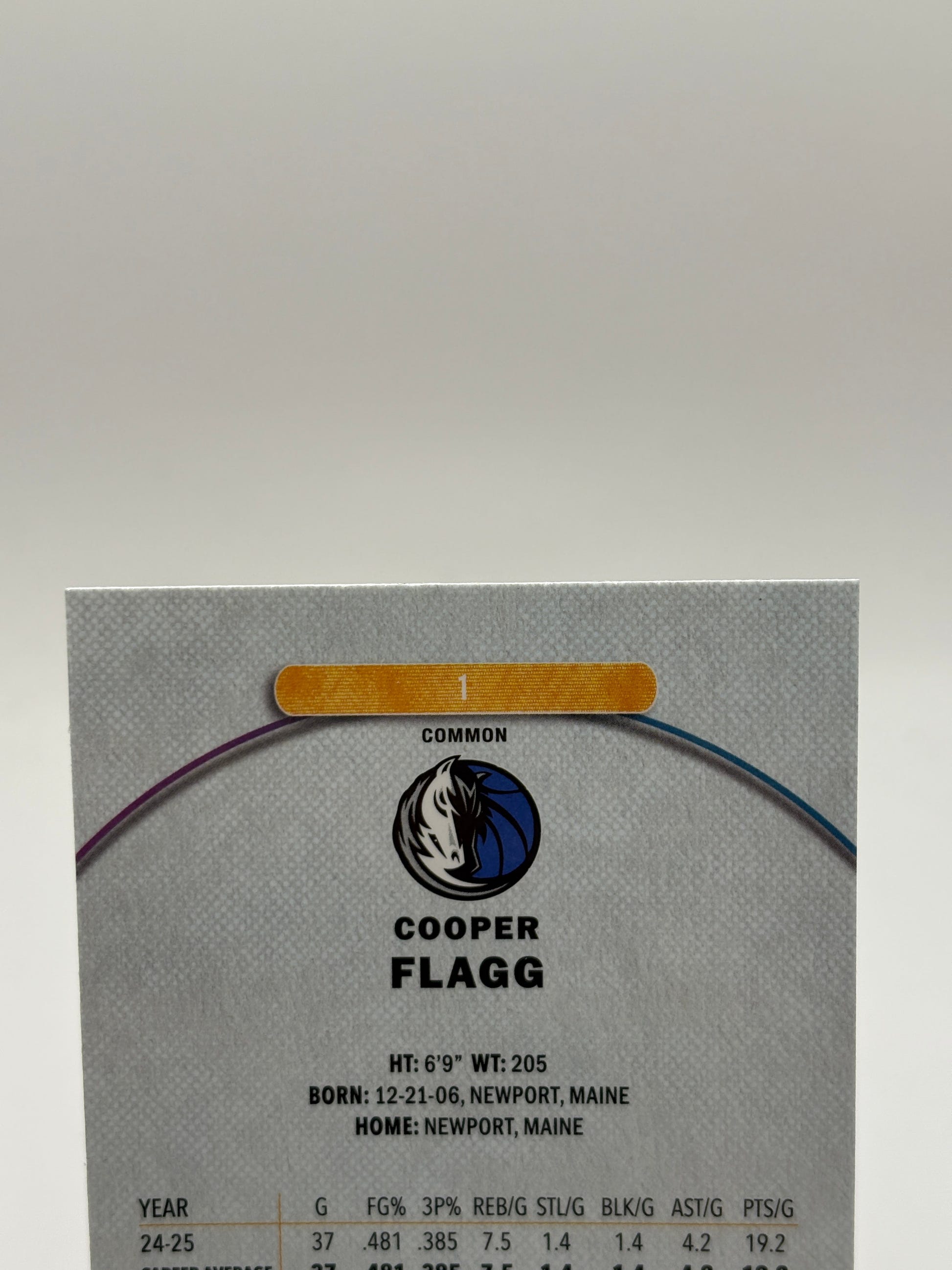 2025-26 Topps Finest Basketball COOPER FLAGG Dallas Mavericks Common Rookie #1 FRENLY BRICKS - Open 7 Days image 3