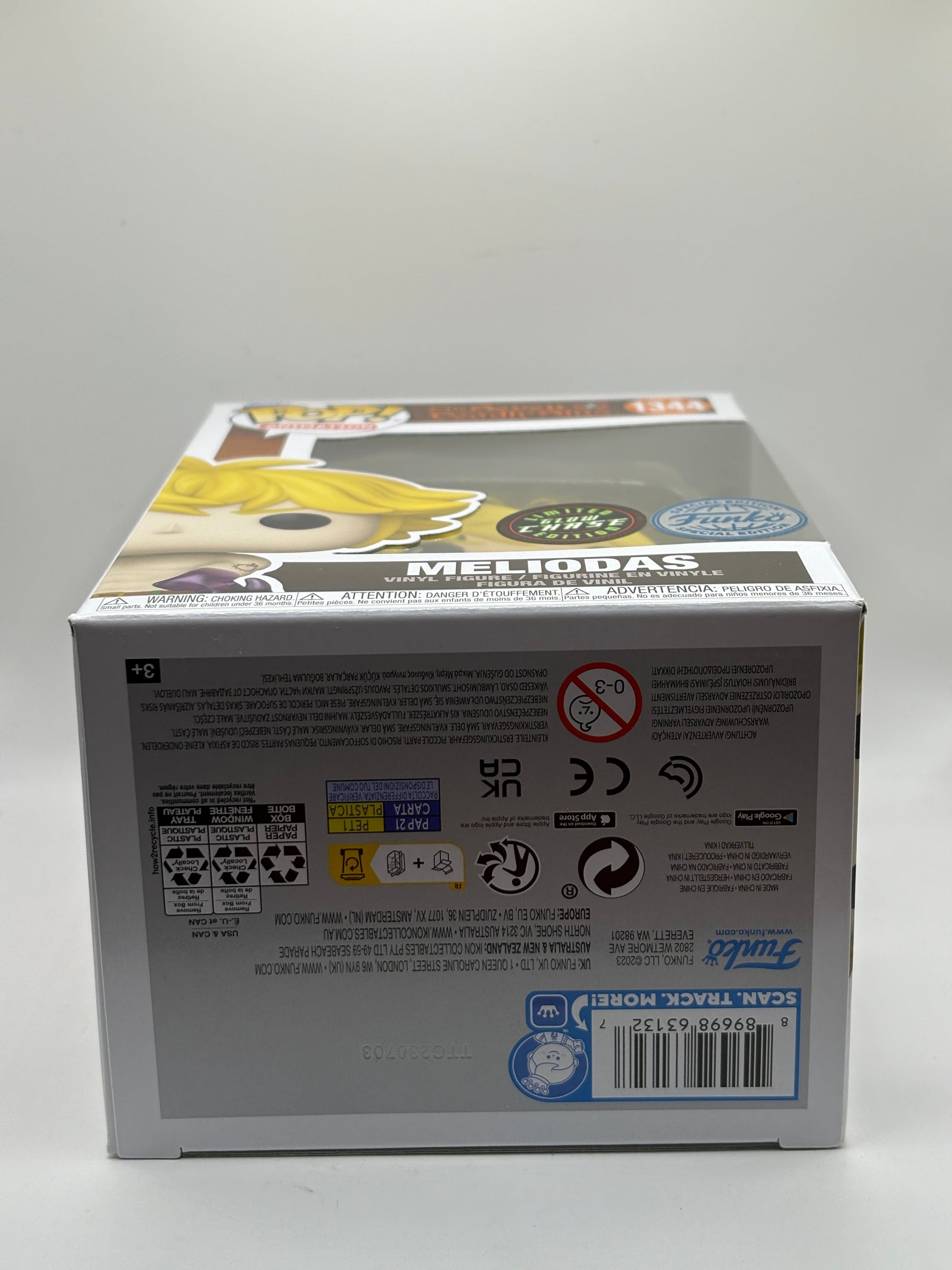 Funko POP! Animation The Seven Deadly Sins #1344 Meliodas Limited Glow Chase FRENLY BRICKS - Open 7 Days